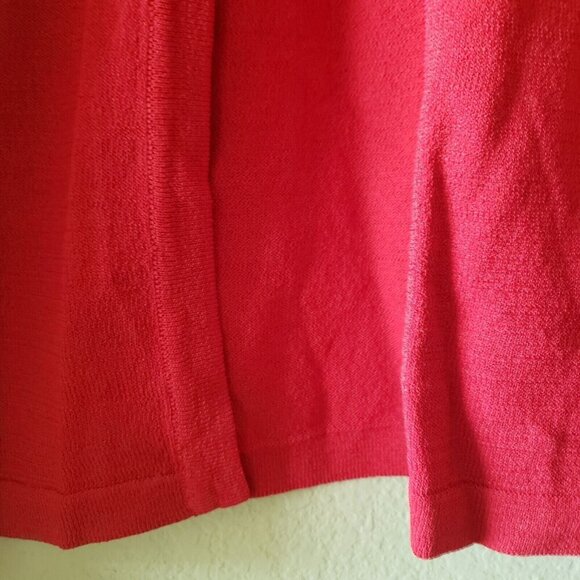 Eva Mendes Red Women's Cardigan Sweater With Rose Buttons Size XL - Picture 5 of 11